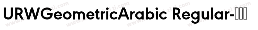 URWGeometricArabic Regular字体转换